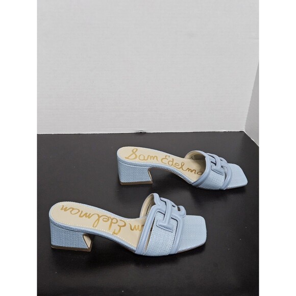 Sz 6.5 - Sam Edelman Waylon Sandal Sky Blue - Picture 4 of 9
